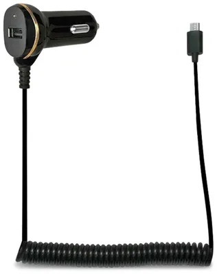 Produktbild von LogiLink KFZ-Ladekabel Micro USB-Stecker & USB-Kupplung