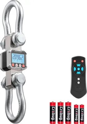 Immagine prodotto di Bilancia digitale a gru SucceBuy 10 T, bilancia sospesa con involucro in alluminio e display LCD, divisione 2 kg, interruttore a 3 livelli, telecomando, bilancia con gancio per officina e industria