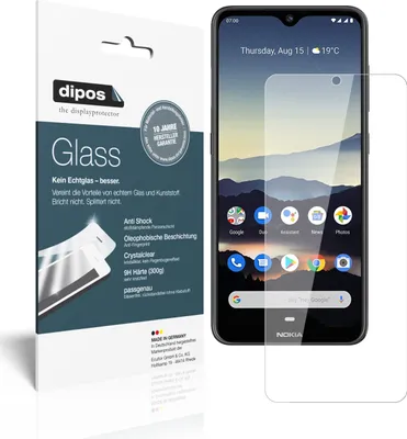 Obrázek produktu pro 2x ochranná fólie pro Nokia 45329 - Anti-Shock 9H Film dipos Glass Plastic Glass