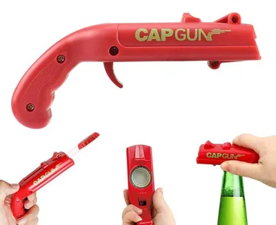Productafbeelding van Bierflesopener - Cap Gun Launcher Shooter Flesopener Drink Bierflesopeners Gun Toy voor Bar Party Drinken Game-Shoots Meer dan 5 Meter