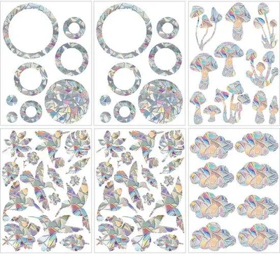 Produktbild von Regenbogenvogelbeschermung für Glasplatten, 65 Stück, Regenbogenvorhang, Sonnenschutz, Glasbeschermung