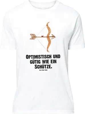 Produktbild von Mr. & Mrs. Panda Größe XL T-Shirt Sternzeichen Schütze - Weiß - Geschenk, Tshirt, mit Spruch, Geburtstag November, Dezember, Schützenfest, Shirt
