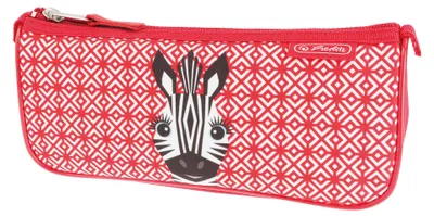 Produktbild von Herlitz Sport Cute Animals Zebra, Weiches Federmäppchen, Polyester, Schwarz, Rot, Weiß, Abbildung, Reißverschluss, Kind