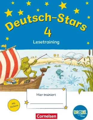 Produktbild von Deutsch-Stars - BOOKii-Ausgabe - 4. Schuljahr. Lesetraining - Übungsheft mit Lösungen