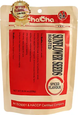 Produktbild von Cha Cha Geröstete Sonnenblumenkerne SPICY Geschmack 228g