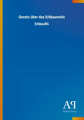 Produktbild von Gesetz über das Erbbaurecht