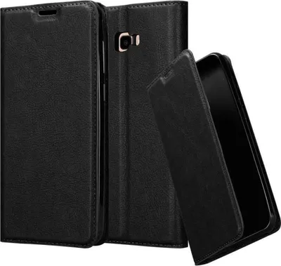 Image de Cadorabo Housse pour Samsung Galaxy J4 PLUS Housse de protection en noir Housse pour portable Etui Case Cover Fermeture magnétique
