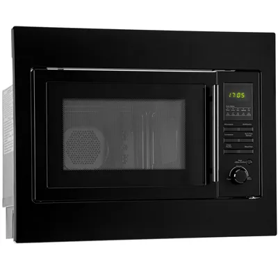Produktbild von Bomann® Einbaumikrowelle mit Grill und Heißluft | 60cm | inkl. Grillrost und Drehteller | 25L Einbau Mikrowellengerät | MWG 2216 H EB schwarz
