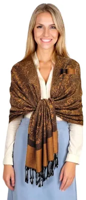 Obrázok produktu pre Omgoods – Mäkká pashmina šál s paisley vzorom, 180 cm