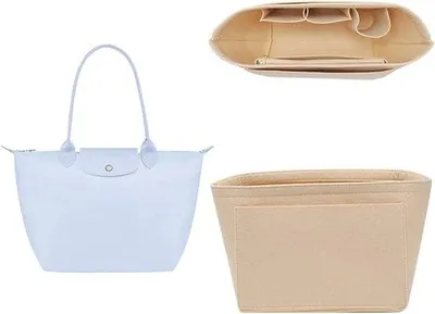 Produktbild von Famanu Handtaschen Organizer aus Filz - Organizer für große Shopper - mehrere Fächer für eine übersichtliche Aufteilung
