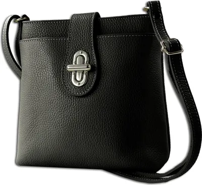 Produktbild von Toscanto Leder Tasche Umhängetasche schwarz OTT828US