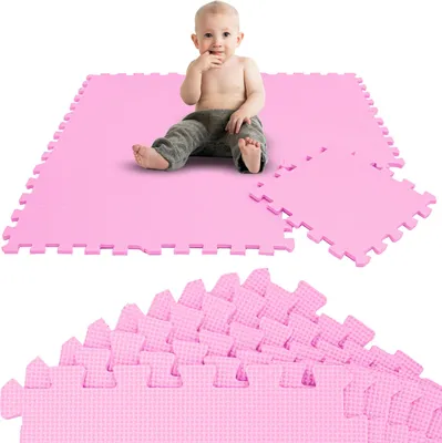 Produktbild von 9 Teile Baby Kinder Puzzlematte ab Null - 30x30 Puzzle Spielmatte Krabbelmatte