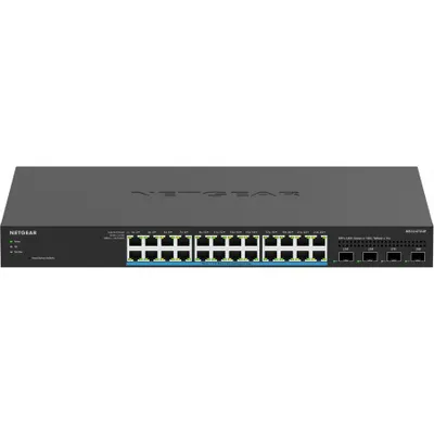 Produktbild von NETGEAR Smart MS324TXUP - Switch - 2+/L3 Lite - Smart - 24 x 100/1000/2.5G (PoE++) + 4 x 10 Gigabit SFP+ (Uplink) - Desktop, an Rack montierbar - PoE++ (720 W)