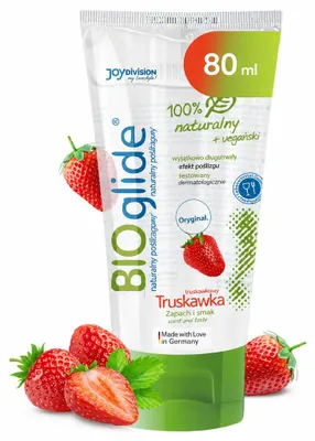 Zdjęcie produktu dla JOYDIVISION JOY122, 100 ml, Lubrykant na bazie wody, Oralny, Smakowy lubrykant, Truskawka, Tubka, Obraz wygenerowany przez AI