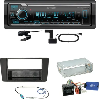 Produktbild von Kenwood KMM-BT508DAB Bluetooth DAB USB Einbauset für Skoda Yeti 5L Octavia 2