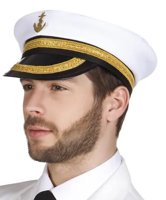 Obrázok produktu pre Boland 44367 Mütze Captain Nicholas, One Size, Akékoľvek pohlavie, Captain Nicholas, Hliník, Polyester, Polyetylen, Polyuretán, Čierna, Biela, Žltá, 230 mm, 330 mm