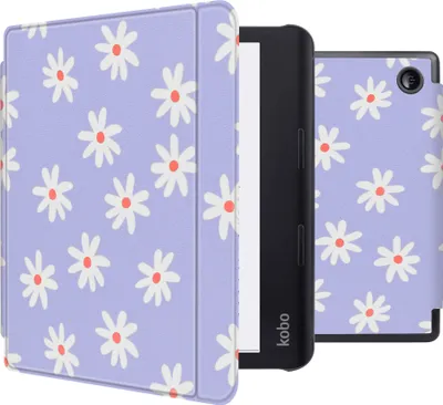 Obrázek produktu pro imoshion Design Tenké pevné pouzdro na spaní se stojánkem pro Kobo Sage / Tolino Epos 3 - Flowers Distance