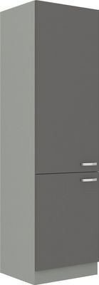 60 cm Küche Bianca Grey Grau Hochglanz Küchenzeile Küchenblock