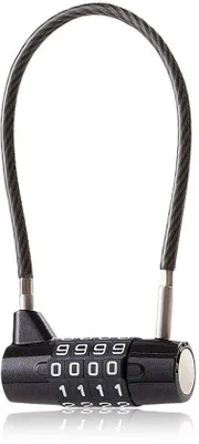 Produktbild von Stahlschloss mit 4-stelliger Code und 17,5 cm Kabel