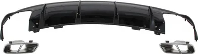 Produktbild von Diffusor Auspuff Schalldämpfer für MERCEDES CLA W117 X117 13-18 Facelift CLA45 Look