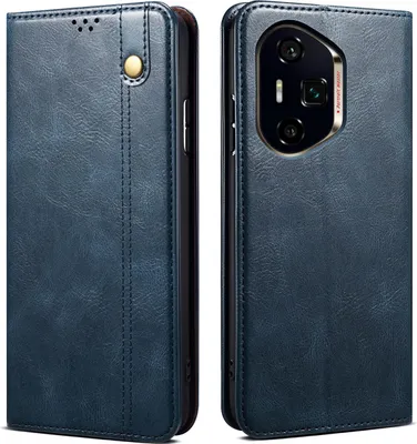 Immagine prodotto di Custodia per Honor 400 Pro in pelle flip case portafoglio con funzione stand blu