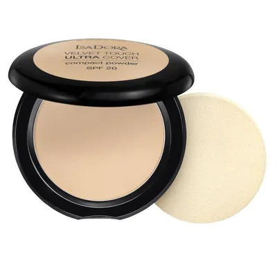 Zdjęcie produktu dla Isadora Velvet Touch Ultra Cover SPF20 Puder prasowany 61 Neutral Ivory, 7.5g