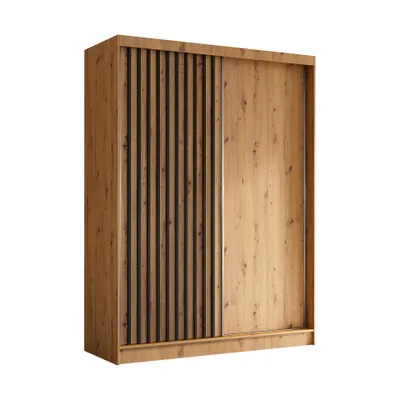 Produktbild von AX LIVING Cabinio Kleiderschrank 160 breit  Artisan Eiche Schwarz