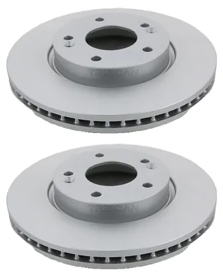 Image de 2 disques de frein ventilés Ø 280 mm TRISCAN adaptés notamment à la KIA CEE'D