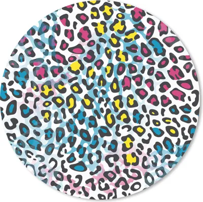 Produktbild von MuchoWow® Mauspad Mousepad Panther - Regenbogen - Muster 40x40 cm - Mousepads - Maus Mat - Pad - Mausunterlage - Schreibtisch Accessoires