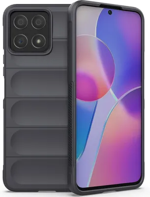 Produktbild von Honor X8 Hülle, Weich TPU Silikon Stossfest Anti-rutsch Schutzhülle für Honor X8 Dunkelgrau