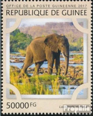Produktbild von Briefmarken Guinea 2017 Mi 12225 (kompl. Ausgabe) postfrisch Elefanten