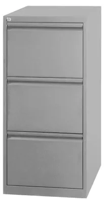 Produktbild von Metall-Aktenschrank mit drei Schubladen in Grau