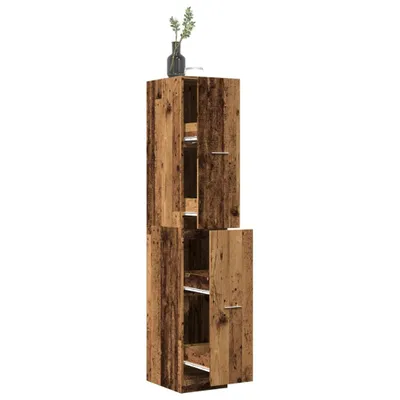Produktbild von vidaXL Apothekerschrank Altholz-Optik 30x41x174,5 cm Holzwerkstoff