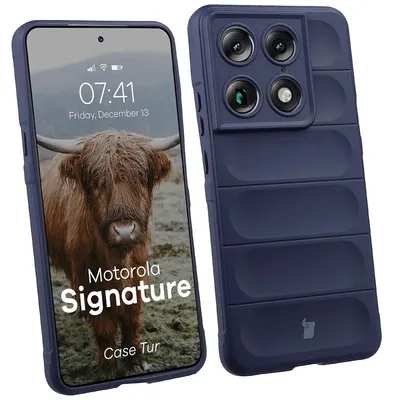 Produktbild von Robuste Handyhülle für Motorola Signature, Bizon Case Tur, Dunkelblau