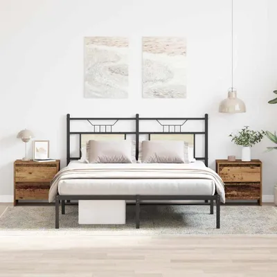 Immagine prodotto di vidaXL Tavolino da notte, 2 pezzi, legno di recupero, 45 x 34 x 44,5 cm, materiale in legno