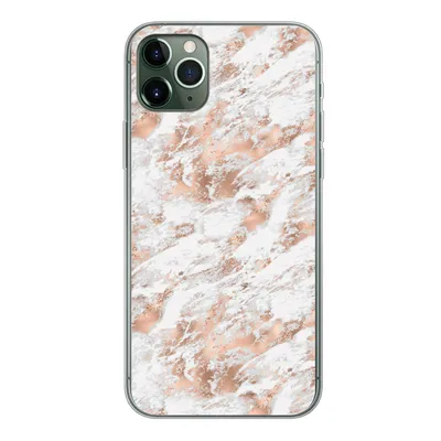 Produktbild von MuchoWow® Handyhülle Schutzhülle Hülle für iPhone 11 Pro Max Roségold - Muster - Marmor - Luxus Silikon Softcase Handy Hülle - Schutz