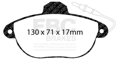 Obrázok produktu pre EBC Sada brzdových doštičiek ULTIMAX2 Predná Citroen 425133