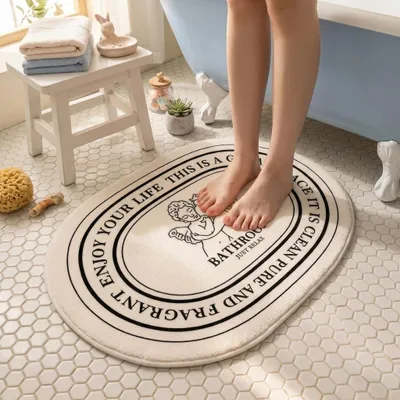 Productafbeelding van Badmat 60 x 90 cm, antislip, absorberend, voor badkamer