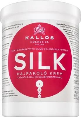 Produktbild von Kallos KJMN Silk with Olive oil and Silk protein 1000ml, 1000 ml, Unisex, Stumpfes Haar, Nährend, Glanz, Olivenöl, Topf
