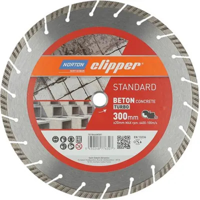 Produktbild von Norton Clipper Norton Diamantscheibe Standard Beton Turbo Ø300