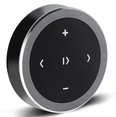 Bluetooth-Lenkradfernbedienung für Auto, Musiksteuerung, schwarz