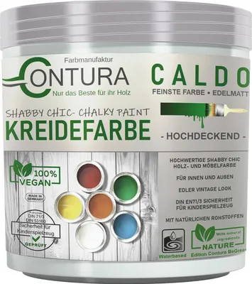 Produktbild von Contura BeGreen 250ml. Kreidefarbe Shabby Chic Möbellack - 13 Frosty