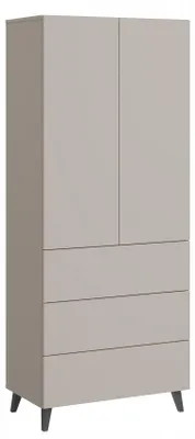 Obrázek produktu pro Vysoká komoda do obývacího pokoje, výška 170 cm, barva kašmír, matný povrch