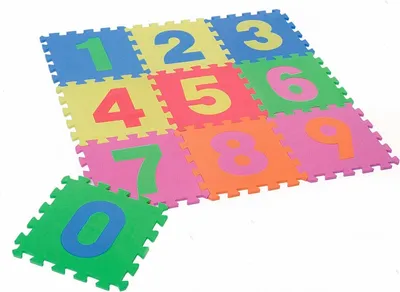 Produktbild von Puzzle-Matte - Mehrfarbig - Zahlen