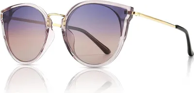 Zdjęcie produktu dla Damskie okulary przeciwsłoneczne oversize cat-eye z polaryzacją i ochroną UV Vintage