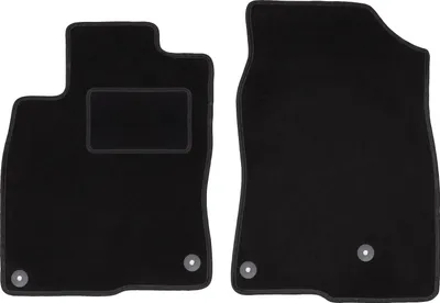 Immagine prodotto di Wielganizator tappetini auto velours anteriori adatto per Honda Civic X (2017-, hatchback) neri, set 2 pz, con fissaggi