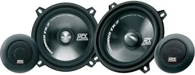 Immagine prodotto di Altoparlante per auto MTX TX250S a 2 vie, 13 cm, 55 W RMS, tweeter a cupola in seta da 25 mm