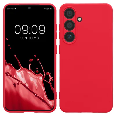 Produktbild von kwmobile Handyhülle für Samsung Galaxy S24 Hülle - weiches Handy Silikon Case - Schutzhülle Cover - Neon Pink