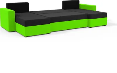 Produktbild von FEDVE Ecksofa Eckcouch mit Schlaffunktion SID mit Bettkasten form U