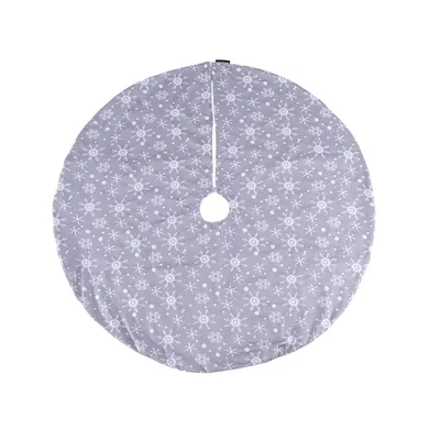 Obrázek produktu pro Kondela Podložka pod vánoční stromeček Cyntia 120 cm - šedá